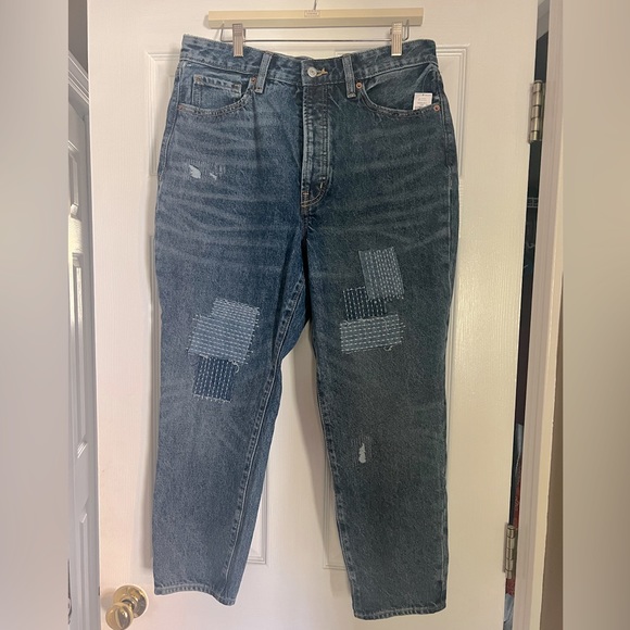 Old Navy Patchwork Petite Jeans Size 12 NWT - Picture 1 of 5